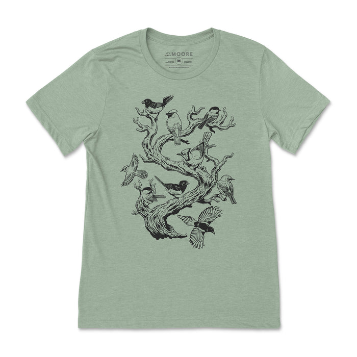 Birds on a Branch Tee-Sage
