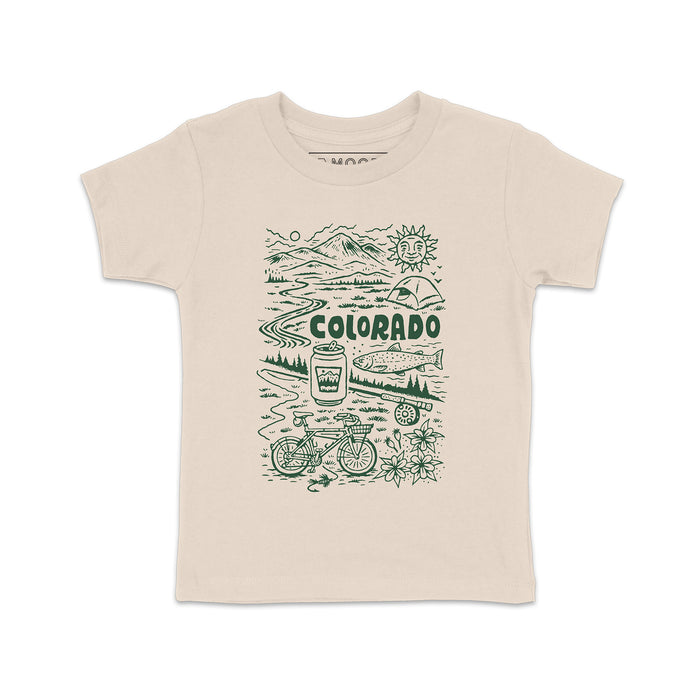 Kids Adventure Colorado Tee-Dust
