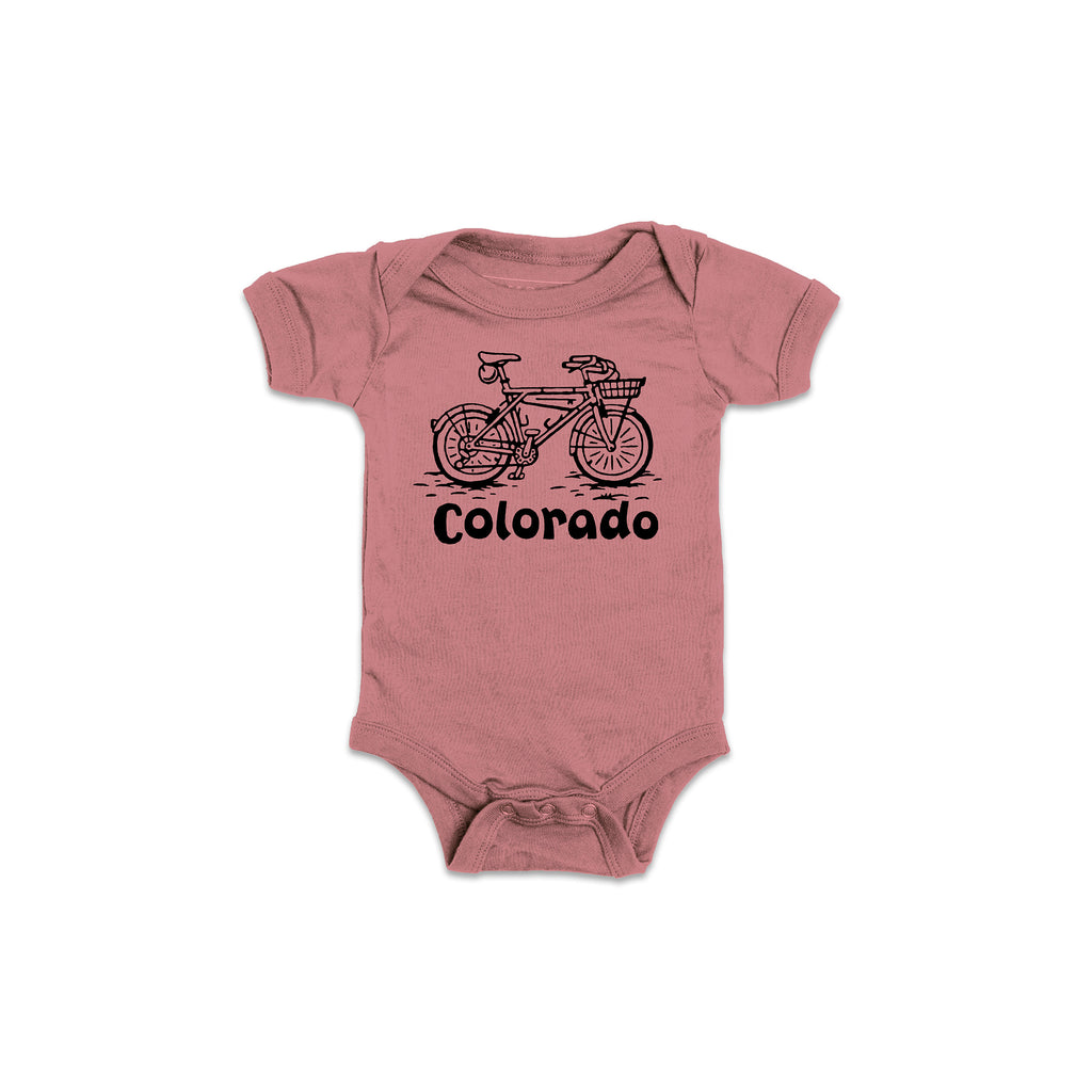 Kids Colorado Bike Tee-Mauve