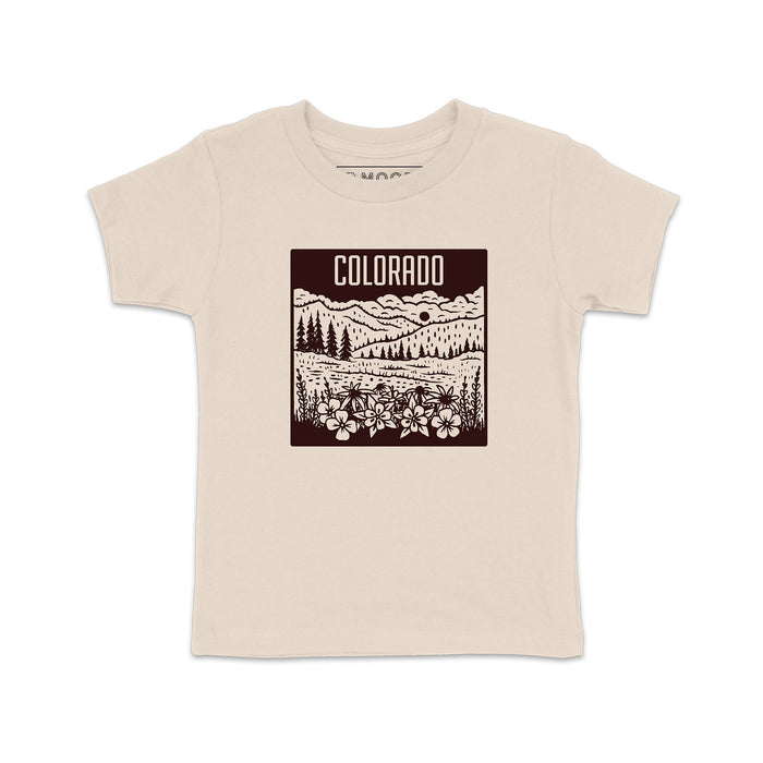 Kids Colorado Mountain Tee-Dust