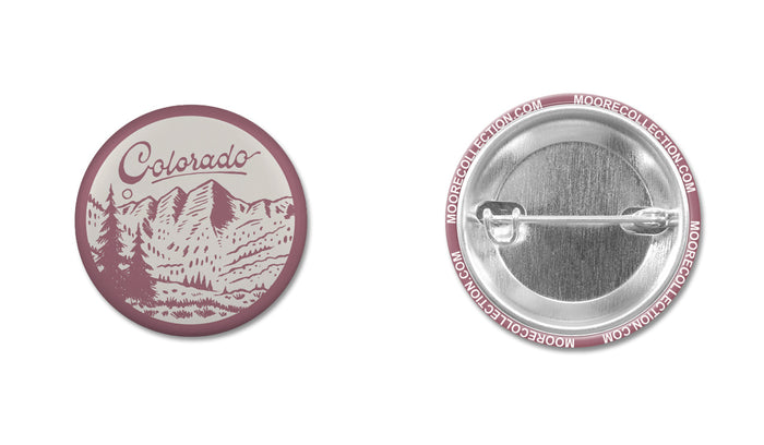 Colorado Maroon Bells Button