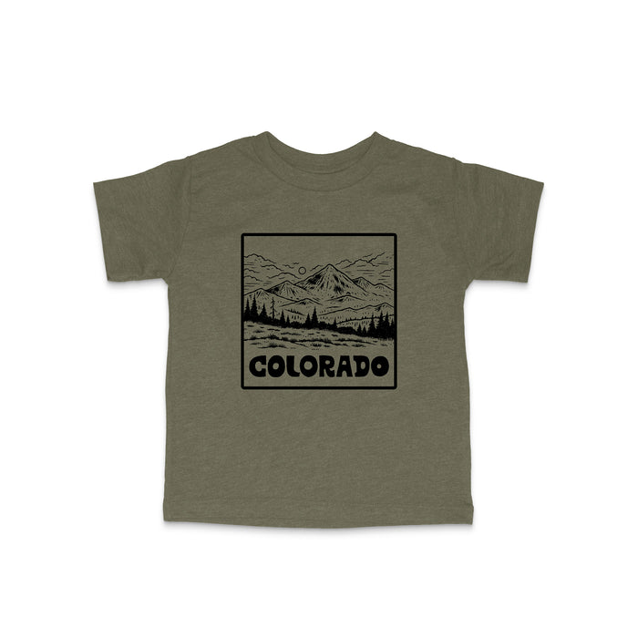 Kids Colorado Alpine Tee-Olive
