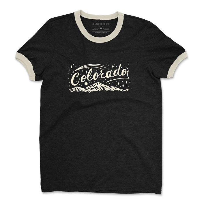 Colorado Night Ringer Tee-Black/Natural