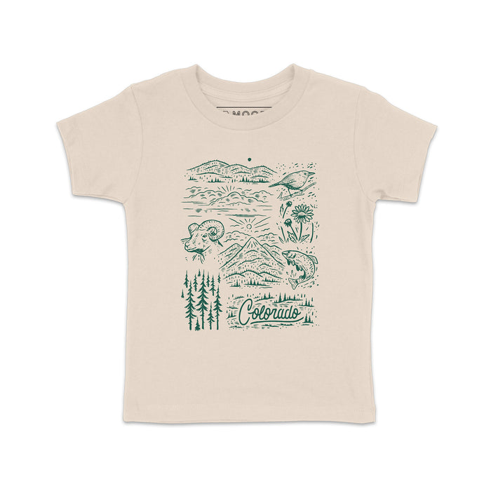 Kids Colorado Wildlife Tee