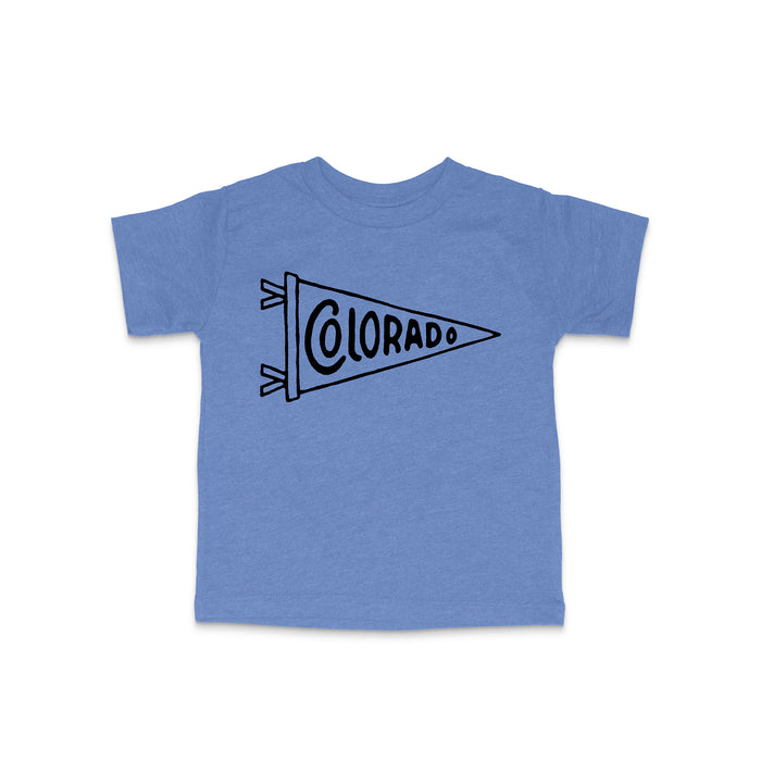 Kids Colorado Pennant Tee-Blue