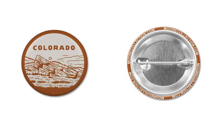 Colorado Red Rocks Button
