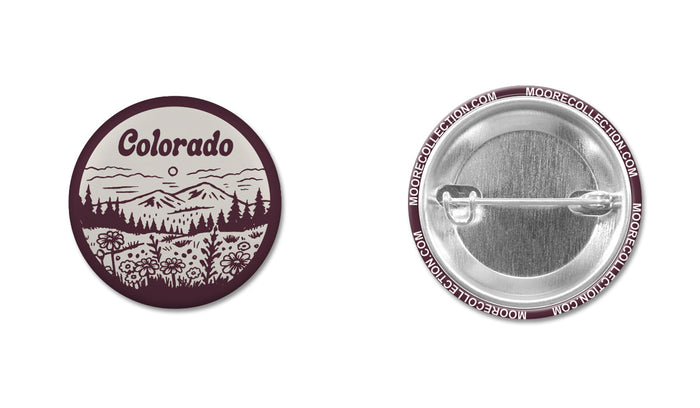 Colorado Wildflowers Button
