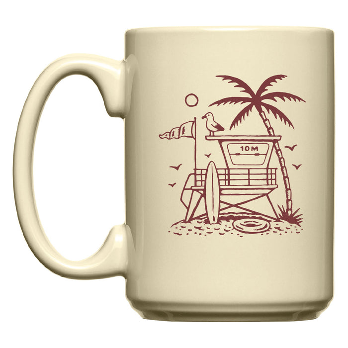 Lifeguard Tower Diner Mug