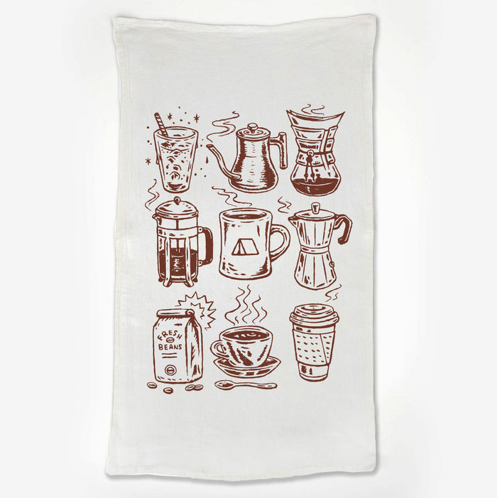 Coffee Shop Tea Towel