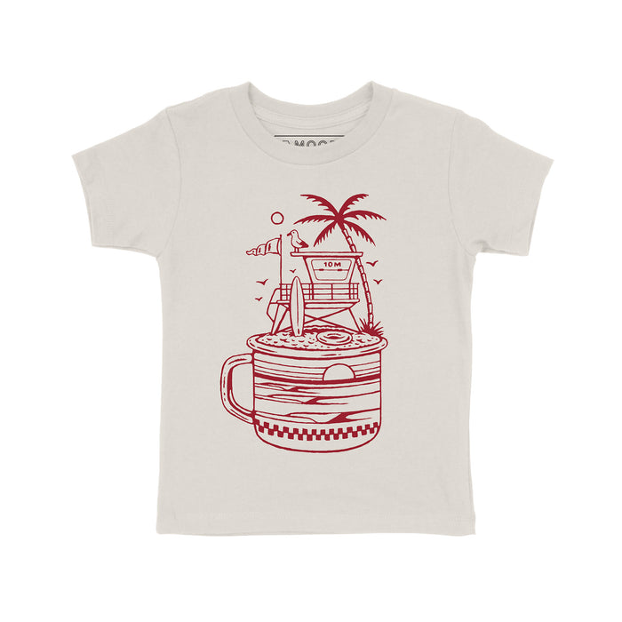 Kids Lifeguard Tower Tee-Heather Dust