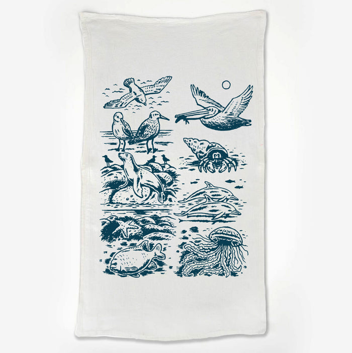 Marine Life Tea Towel