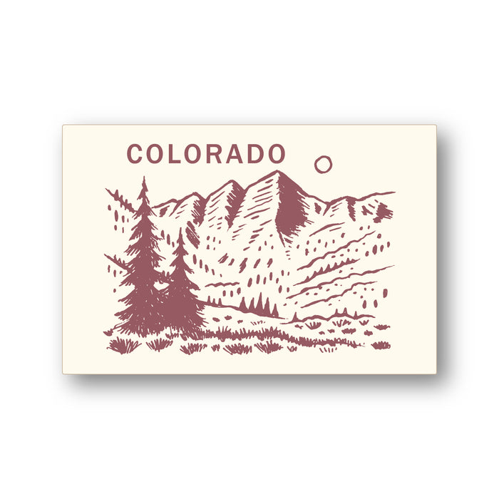 Colorado Maroon Bells Postcard