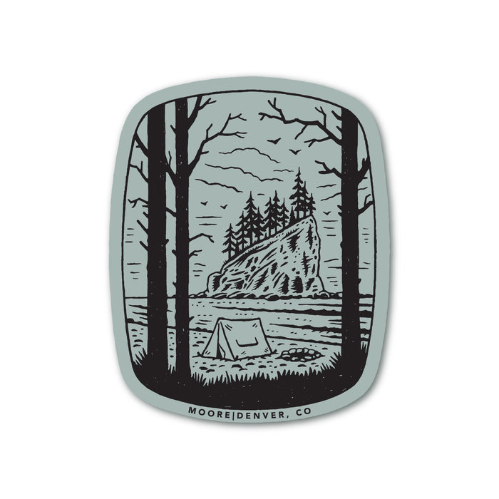 Coastal Camp Sticker