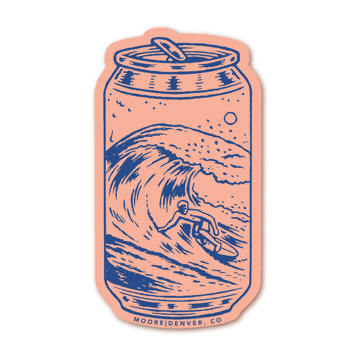Surf Can Sticker