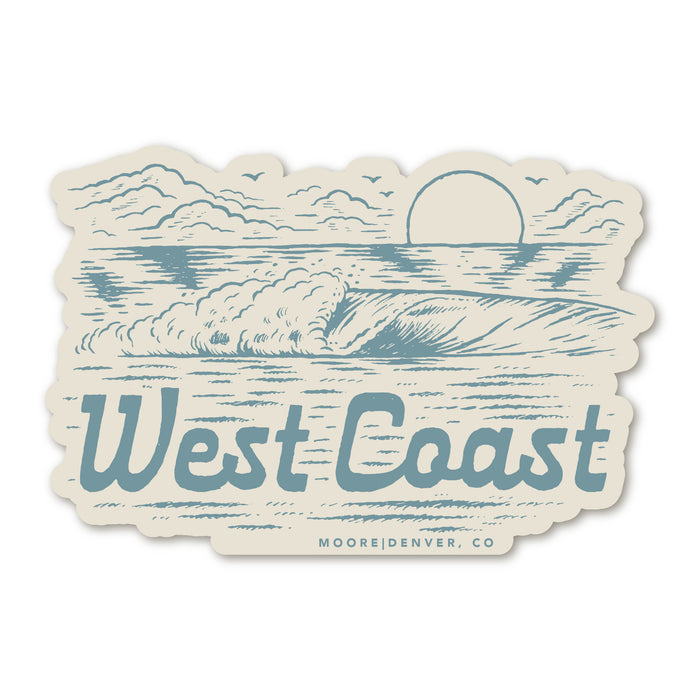 West Coast Wave Sticker