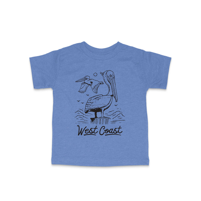 Kids West Coast Pelican Tee-Blue