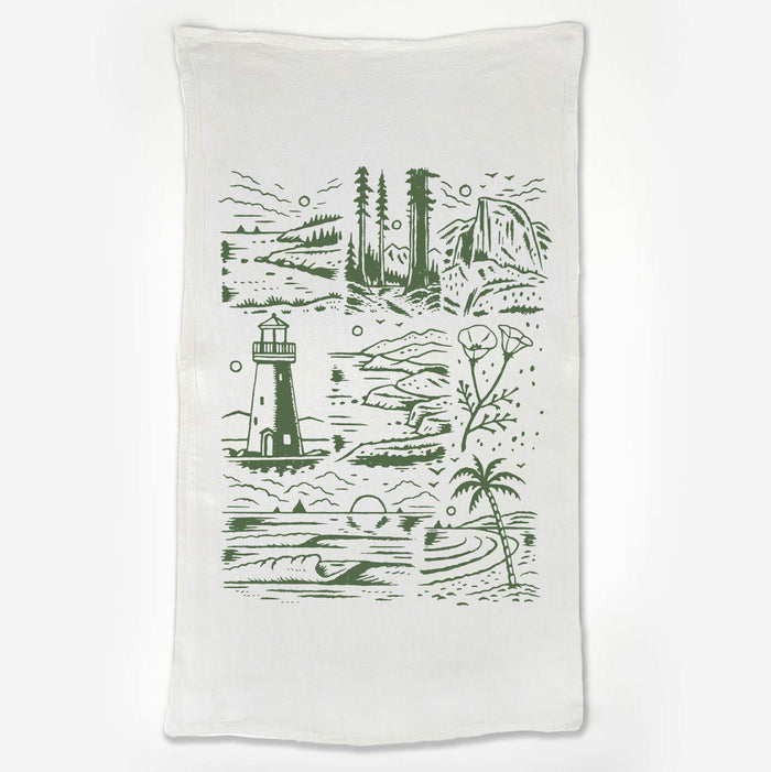 West Coast Tea Towel