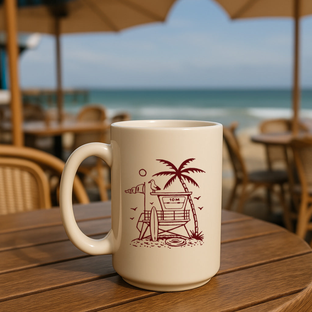 Lifeguard Tower Diner Mug