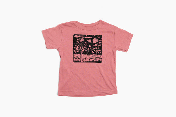 Kids Travel West Tee-Muave Triblend