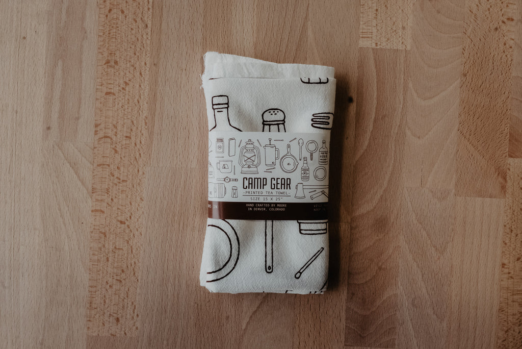Camp Gear Tea Towel