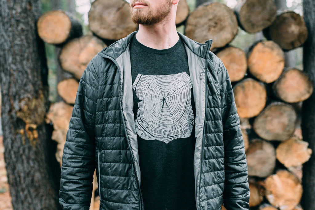 Stump Tee-Charcoal